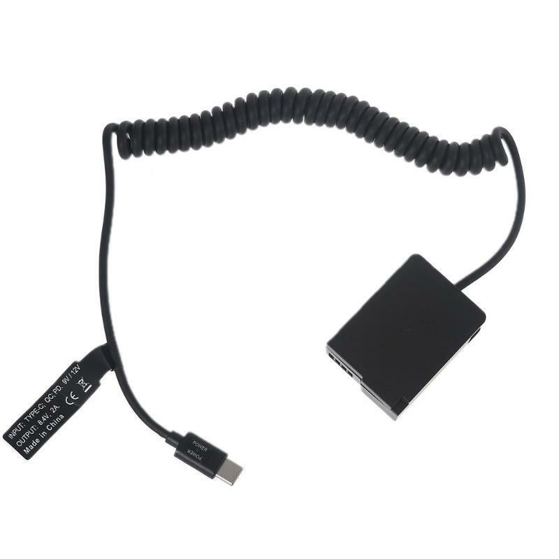 Type-C to DMW DCC8 Dummy Battery Portable Camera Power Source for G5 G6 G7 G80