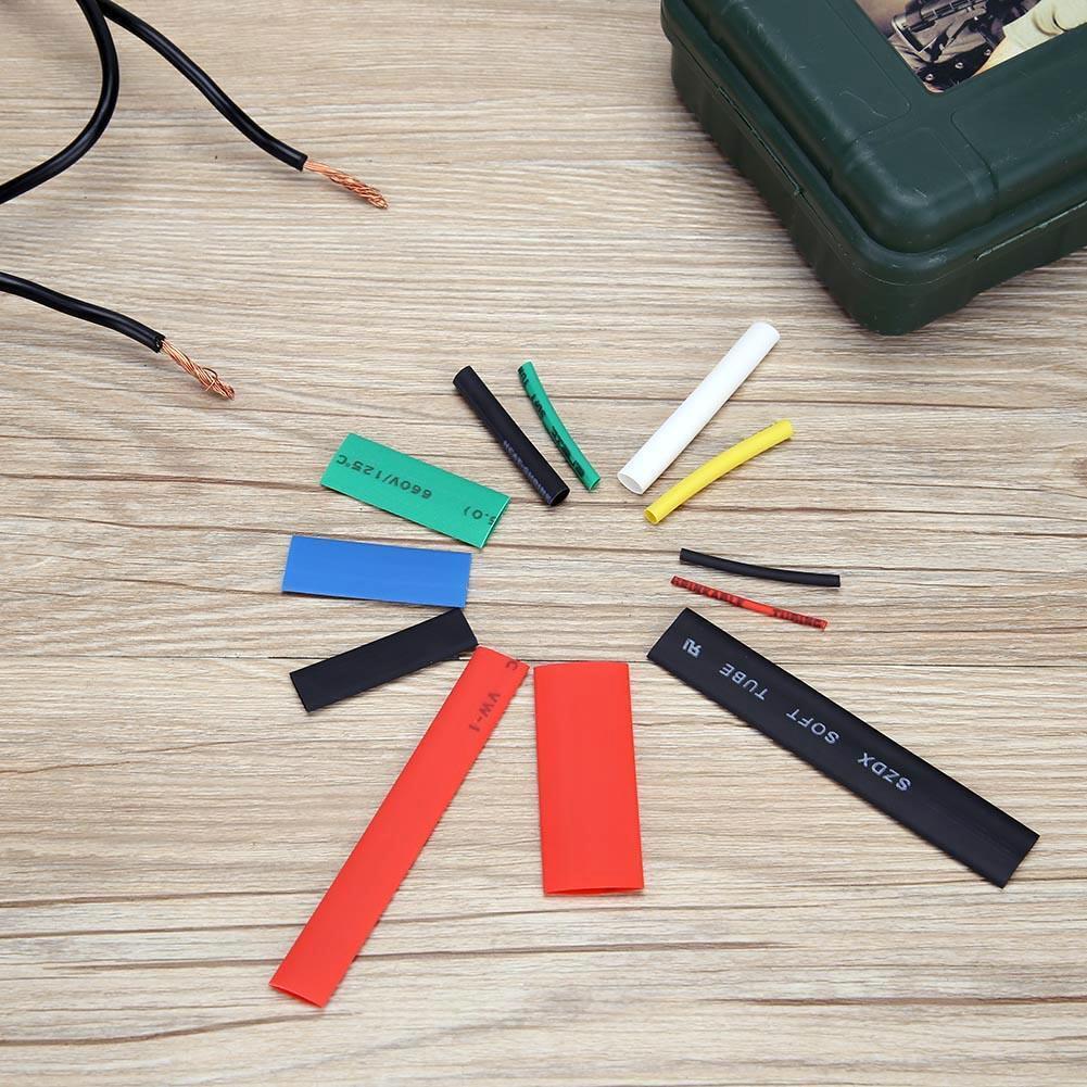 300pcs Polyolefin Shrinkable 2:1 Halogen-free Heat Shrink Tube Sleeve Kit