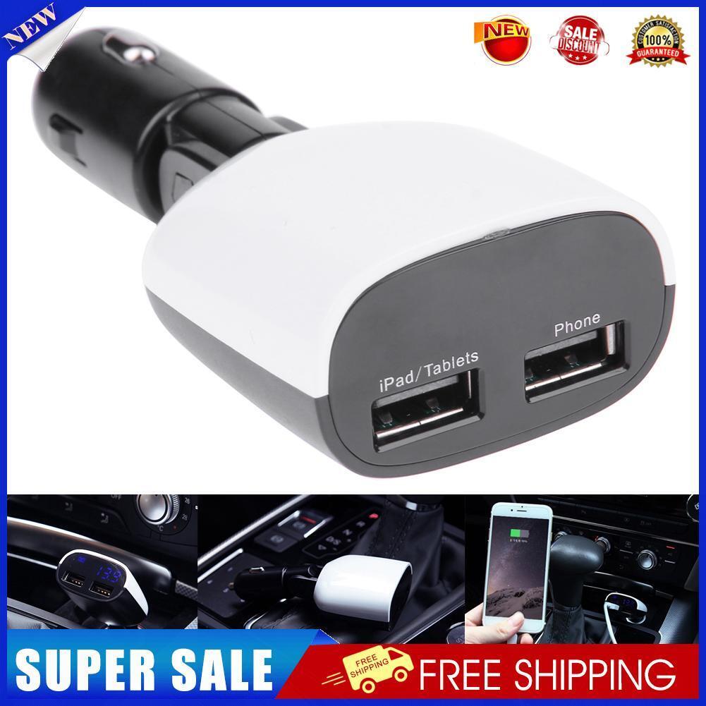 Universal 5V 3.4A 2 Ports Dual USB Car Charger LED Display Power Adpater-17