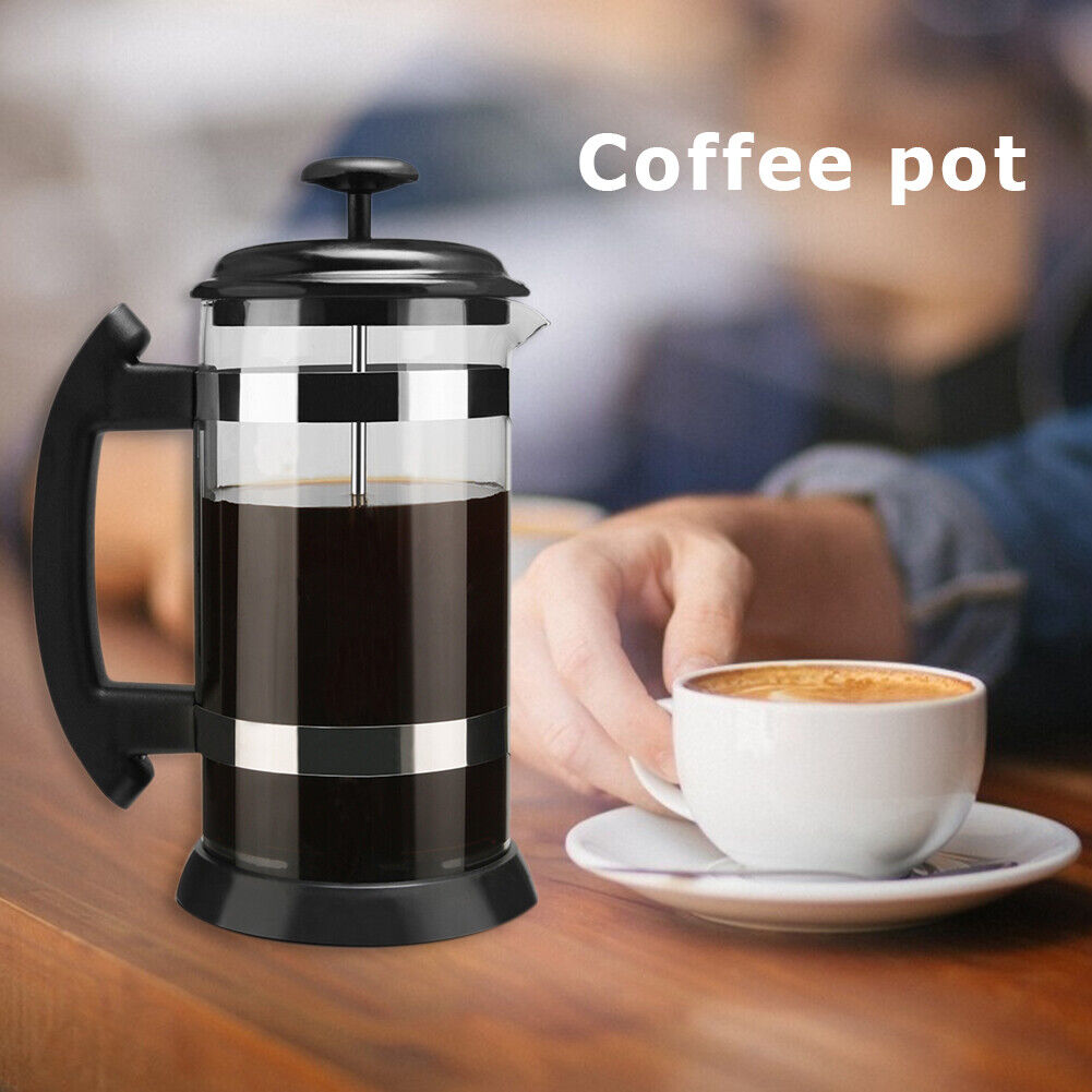 Stainless Steel 1000ml Tea Pouring Pot French Press Coffee Maker Kettle