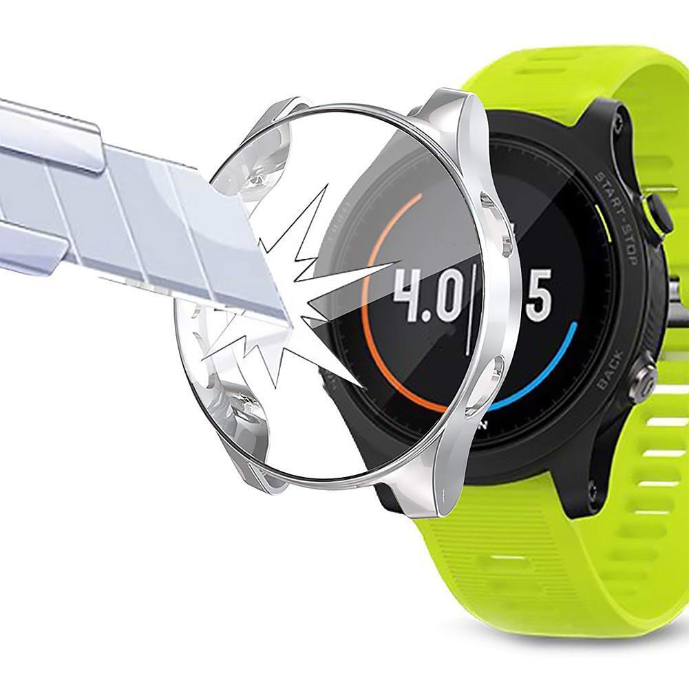 All-Around Plating Protective Cover for Garmin Forerunner 935 945 (Sliver)