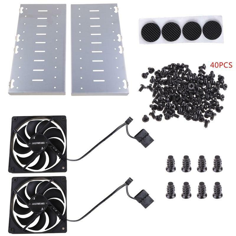 10 Bay Hard Drive Cage 3.5in Rustproof Hard Drive Tray Rack Aluminum Alloy