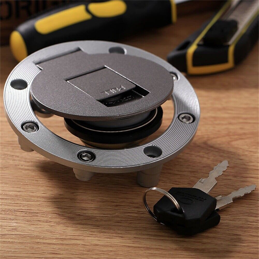 Fuel Gas Tank Cap Cover w Key for Yamaha FJ1200 FZR1000 1987 1988 1989 1990 1991