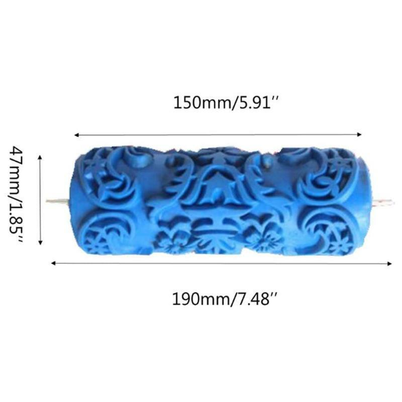Housing Paint Rollers Texture Rubber Roller with Plastic Handle Wall Painting