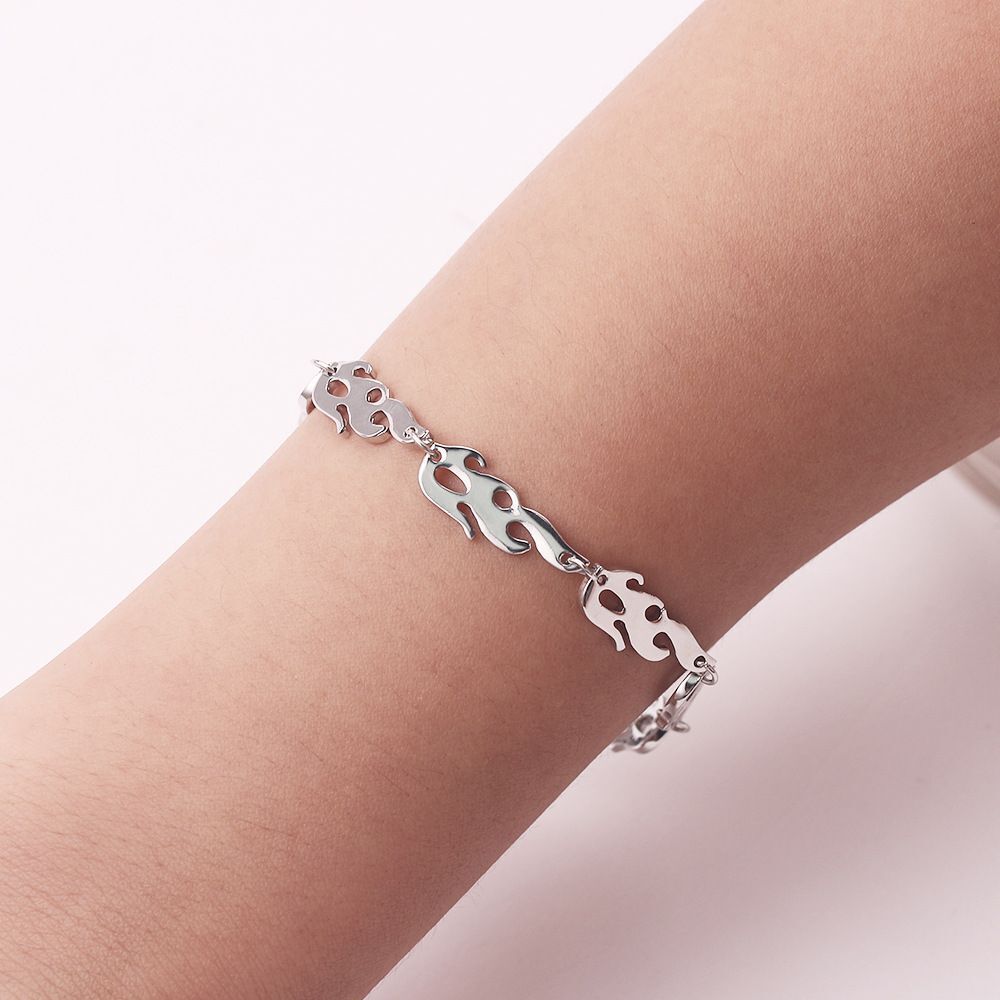 Jewelry Hip Hop Wave Sun Bangles Rock Jewelry Accessories Fire Flame Bracelet