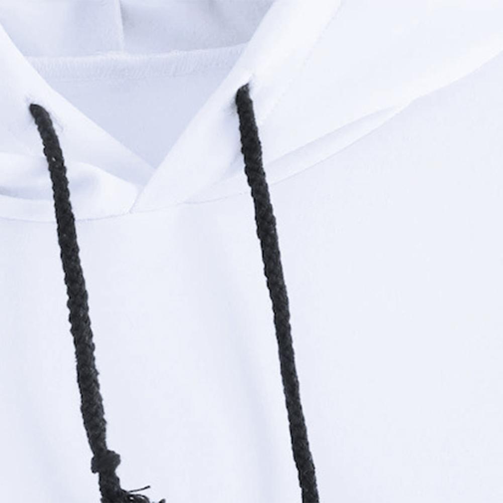 Capital Letters Print Hooded Sweatshirt Women Men Harajuku Hoodies (S)