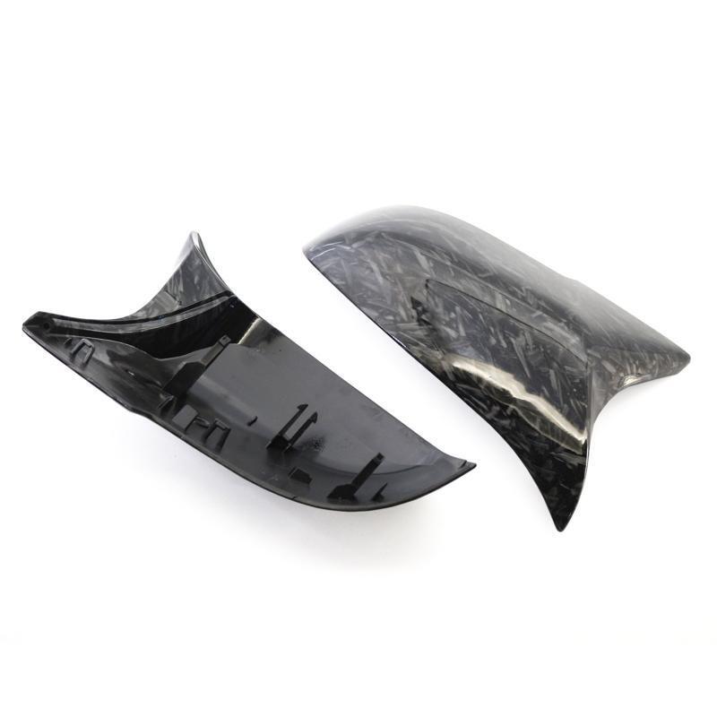 2Pcs Carbon Fiber Door Side Wing Rearview Mirror Cover Cap for BMW F20 F23 F30