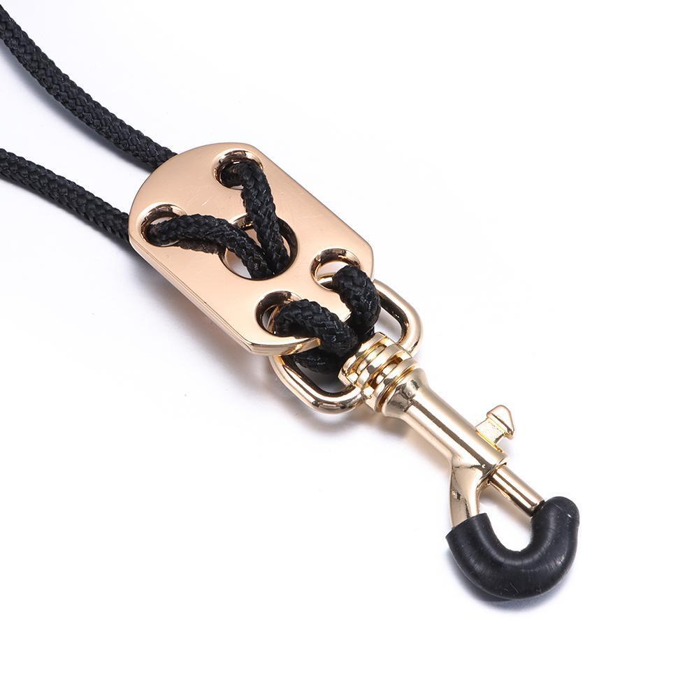 Middle Tenor Leather Saxophone Strap Clarinet Sling Lanyard Saxophone Neckband