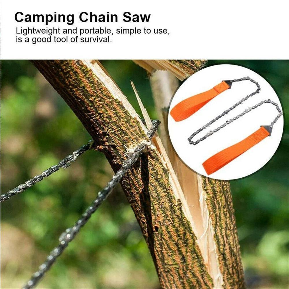 Portable Hiking Logging Saw Camping Pocket Survival Chainsaw Hand Zipper Saw