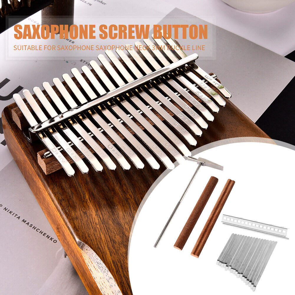 17-Key Kalimba DIY Keys Bridge Tuning Hammer Set Thumb Piano Accessories