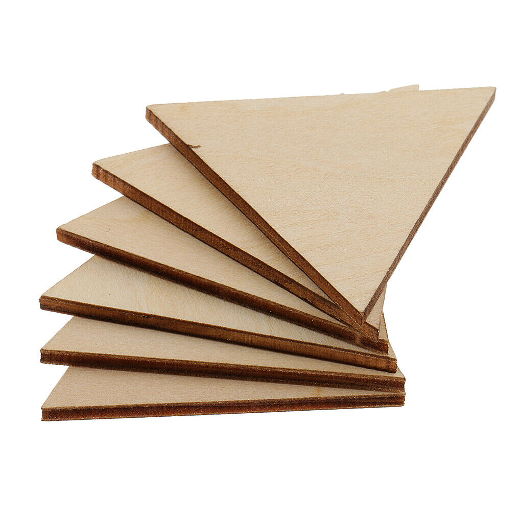 3 mm Thick Pine  Triangle Unfinished en Pieces   50mm