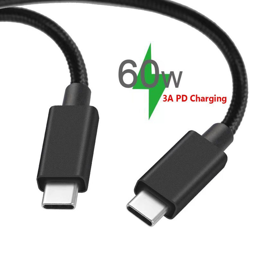 Extension Cable Type-C Male To Male PD 60W USB C Cable 3A Fast Charging