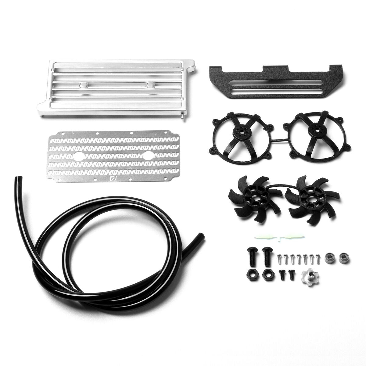 Radiator Water Tank Cooling Box for 1/10 DJ Traxxas TRX4 JEEP V8 LS3 RC Car A2UK