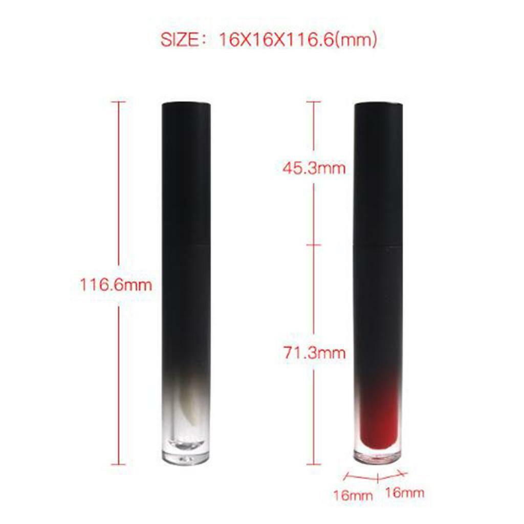 3 4.5ml Black Empty  Gloss DIY Tubes Lip Glaze Bottles