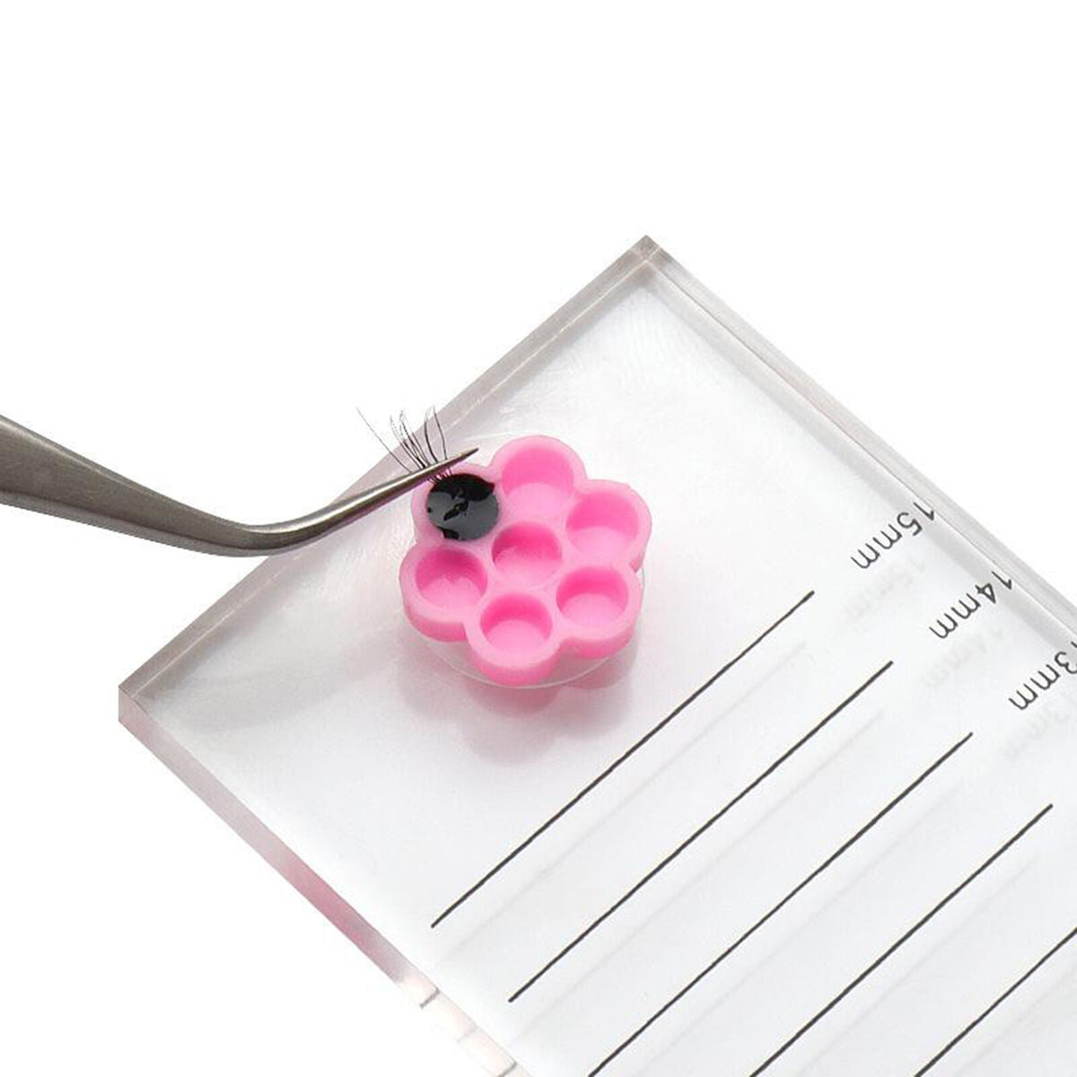 100pcs Plastic  Extensions Adhesive Glue Holder Cup
