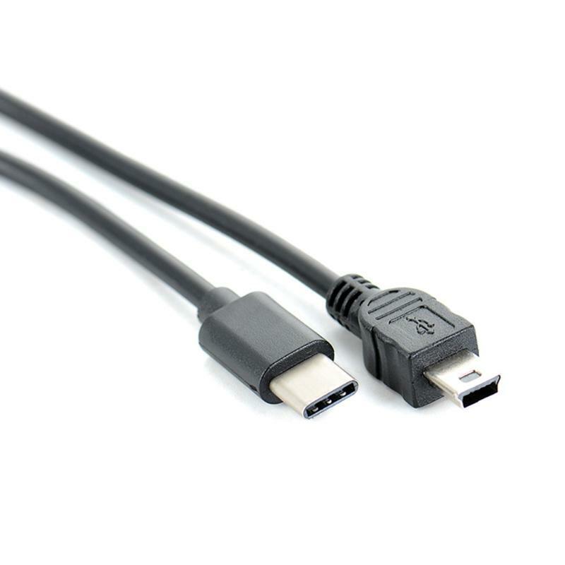 30cm Multifunctional Type C to Mini USB Camera OTG Copy Conversion Cable