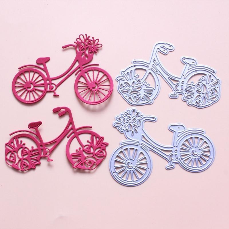 Bike Bicycle Metal Cutting Dies Stencil Scrapbooking DIY Album Stamp Paper Card