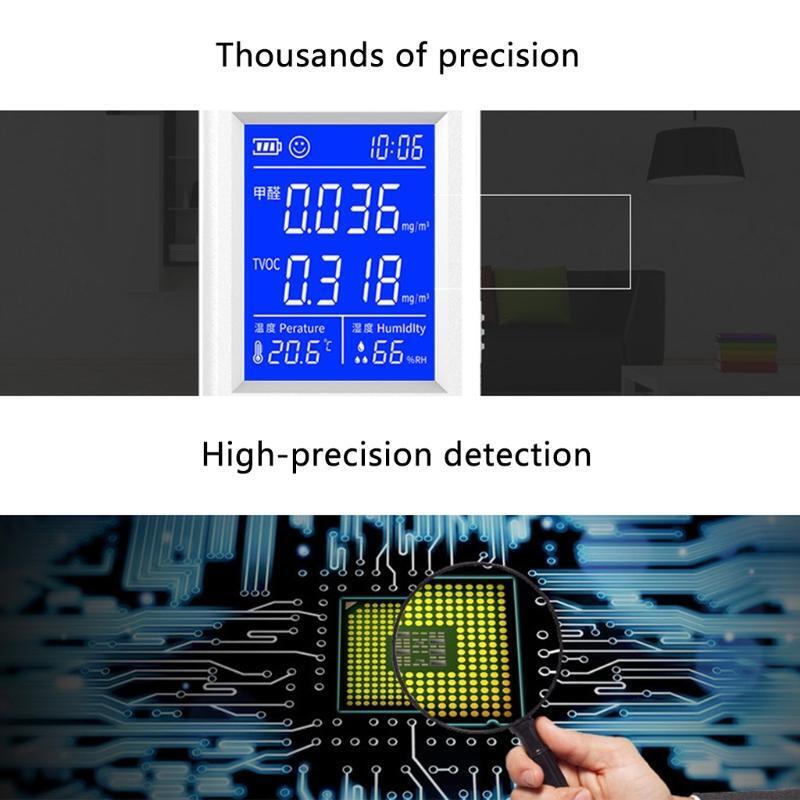 1 Pcs Air Quality Monitor Excellent Detector for Formaldehyde TVOC