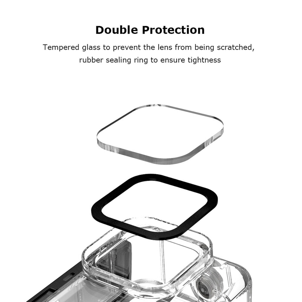 TELESIN Waterproof Camera Protective Case Shell Housing Case for GoPro Hero10/9