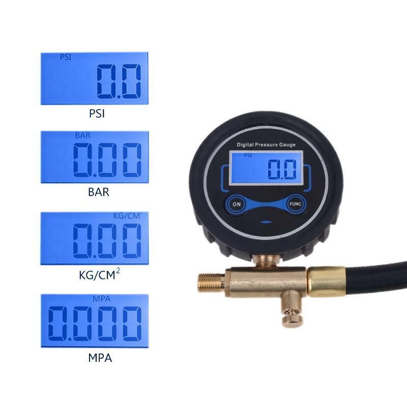 Digital Tire Pressure Gauge Air Compressor Inflatin for Cars Trucks and Bicycles
