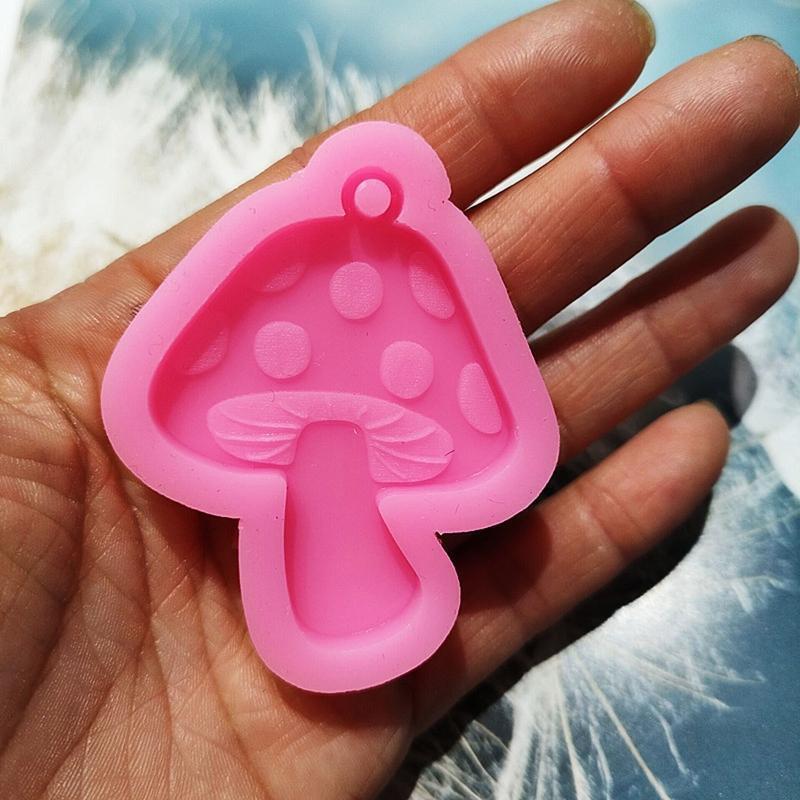 Mushroom Keychain Molds Keychain Jewelry Making Tool 10Pcs Chain 20Pcs Jump Ring