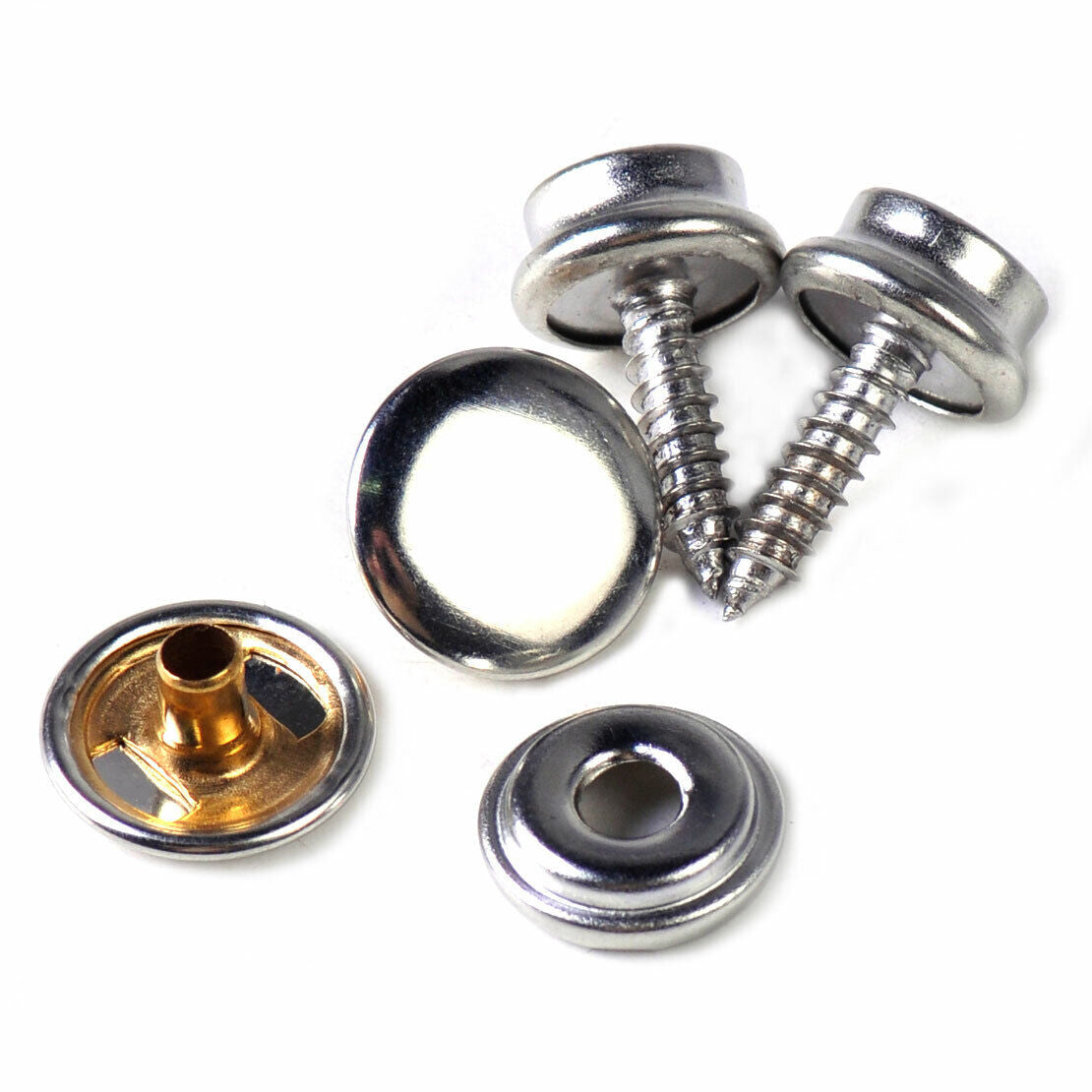 25 Canvas Snap Stud Cap Boat Marine Cover Fastener Screw Stainless Steel Li