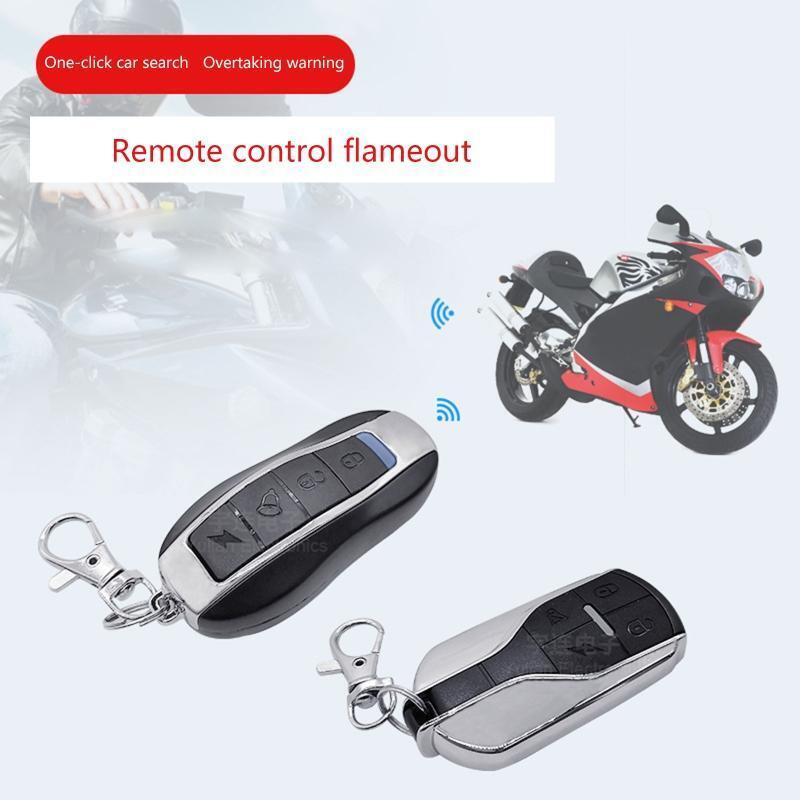 Dual Remote Control 12V Bike Scooter Motor Alarm System Anti-Theft Alarm 125dB