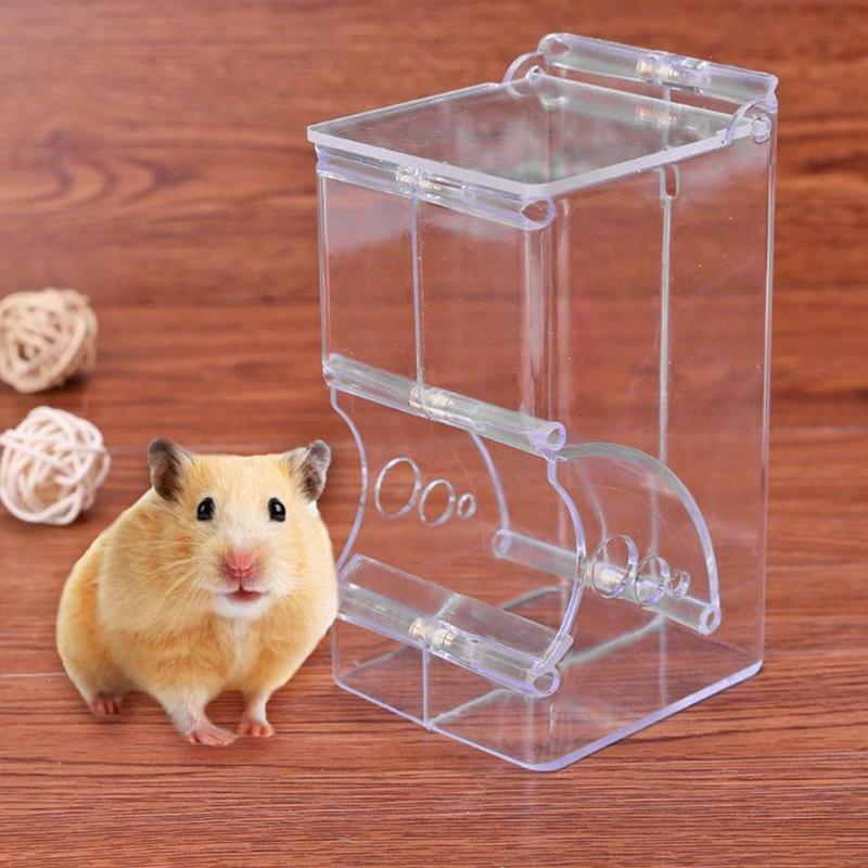 Hamster Feeder Small Animal Automatic Dispenser Food Storage for Dwarf Hamsters