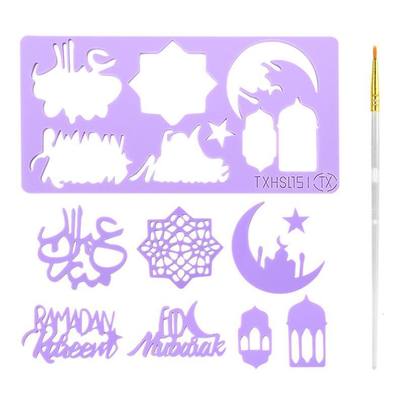 Eid Mubarak Press Stamp Molds Cookie Embossed Cutter Ramadan Moon Mold Cake