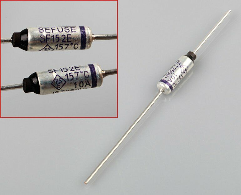 10 Pcs Cutoffs SF152E 157 °C 10A 250V Thermal Fuse  NEW