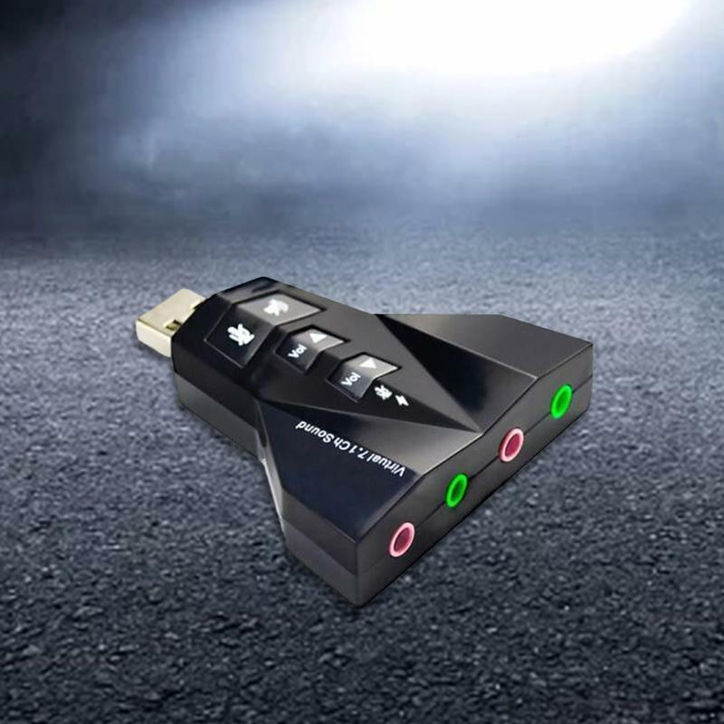 7.1 Channel USB2.0 Stereo Audio Adapter External Sound Card Support Voice Change