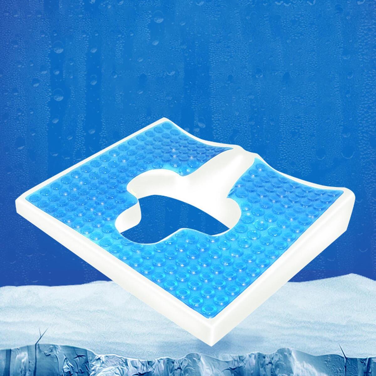 Silicone Memory Foam Seat Cushion Reusable for Tailbone Back Soreness Relief