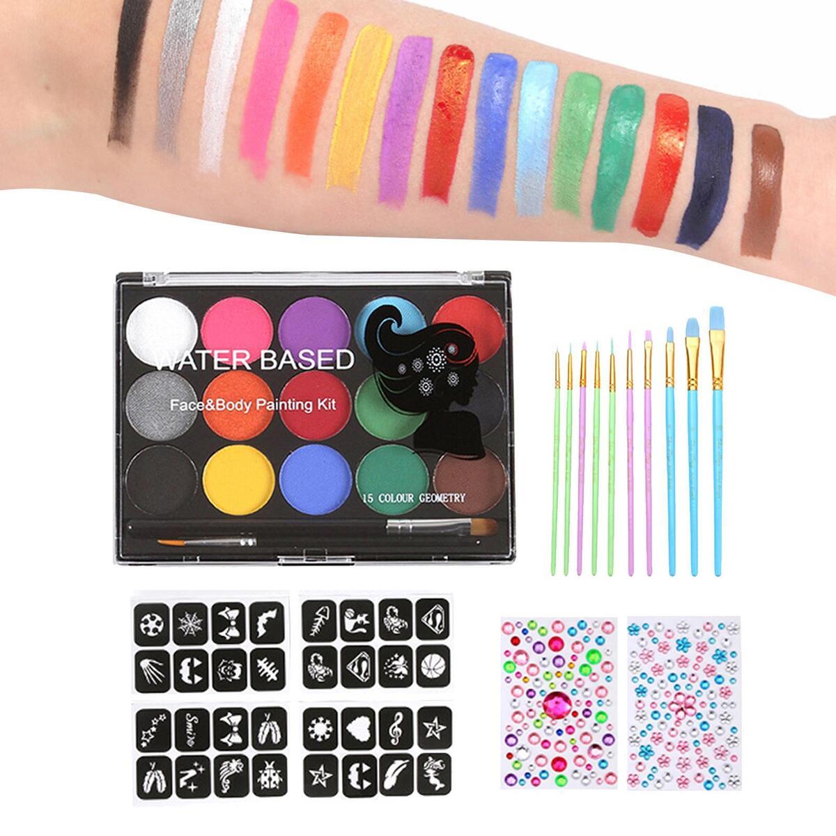 Body Painting Glowing Washable  Paint for   Playing Holiday
