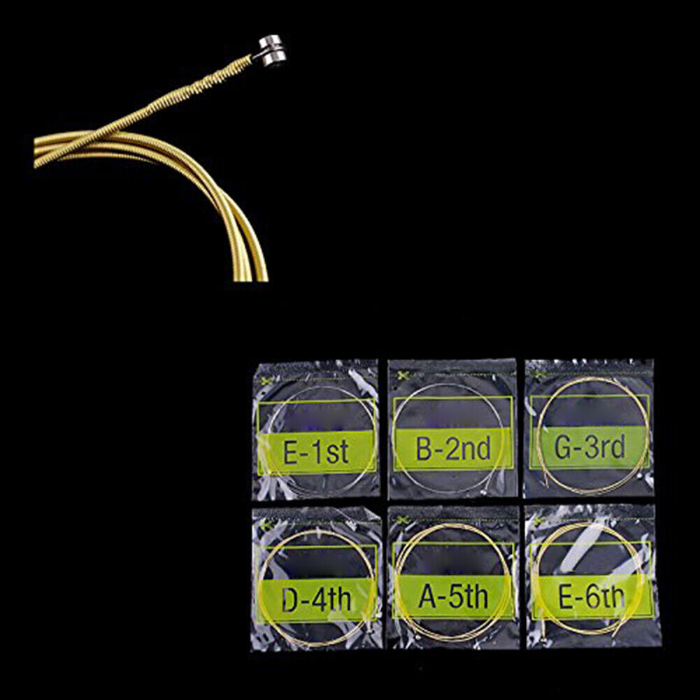 1 Set Acoustic Guitar Strings String Set Steel Core Super Light