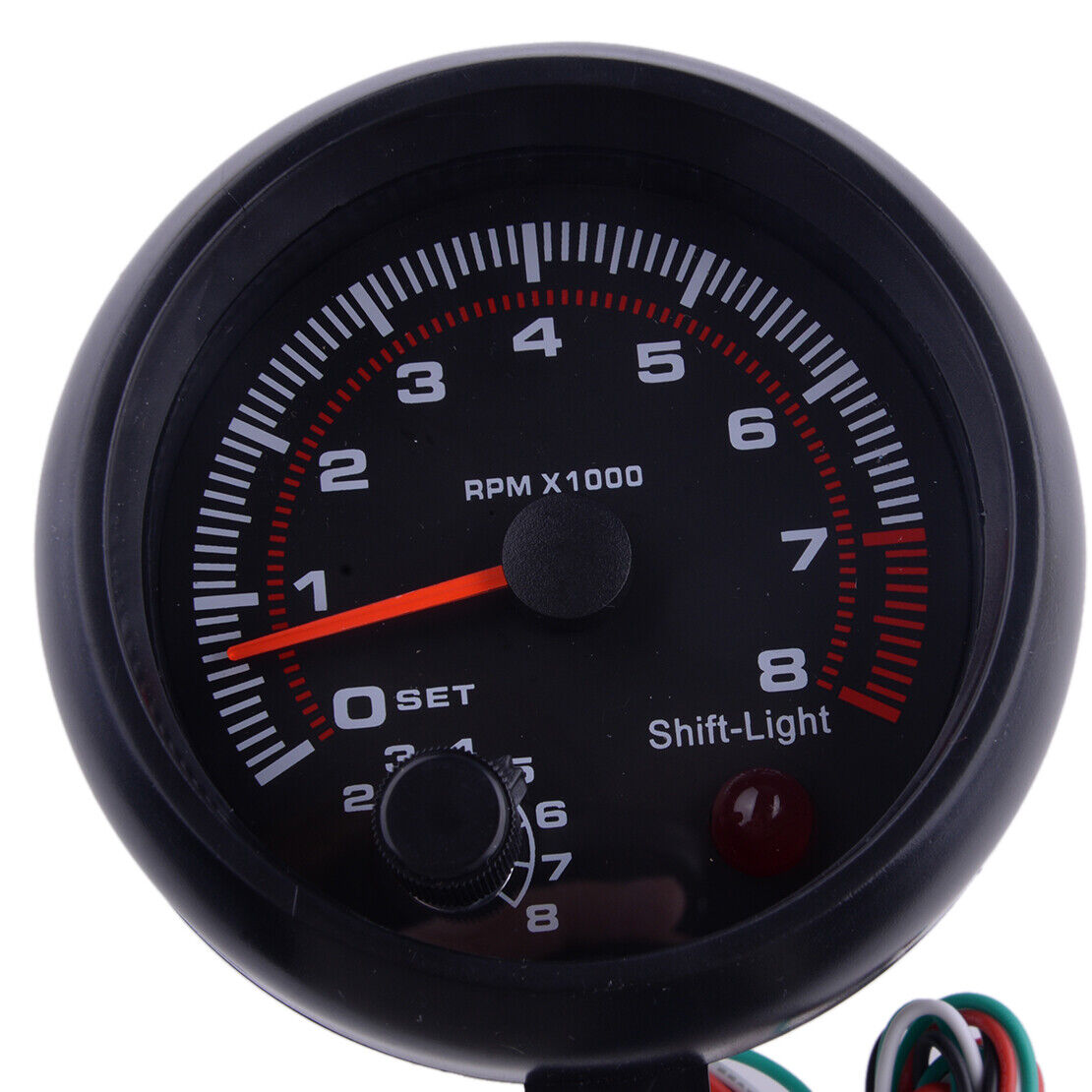 3.75" Universal Car Tachometer Gauge Rev Counter LED Shift Light 0-8000RPM 12V