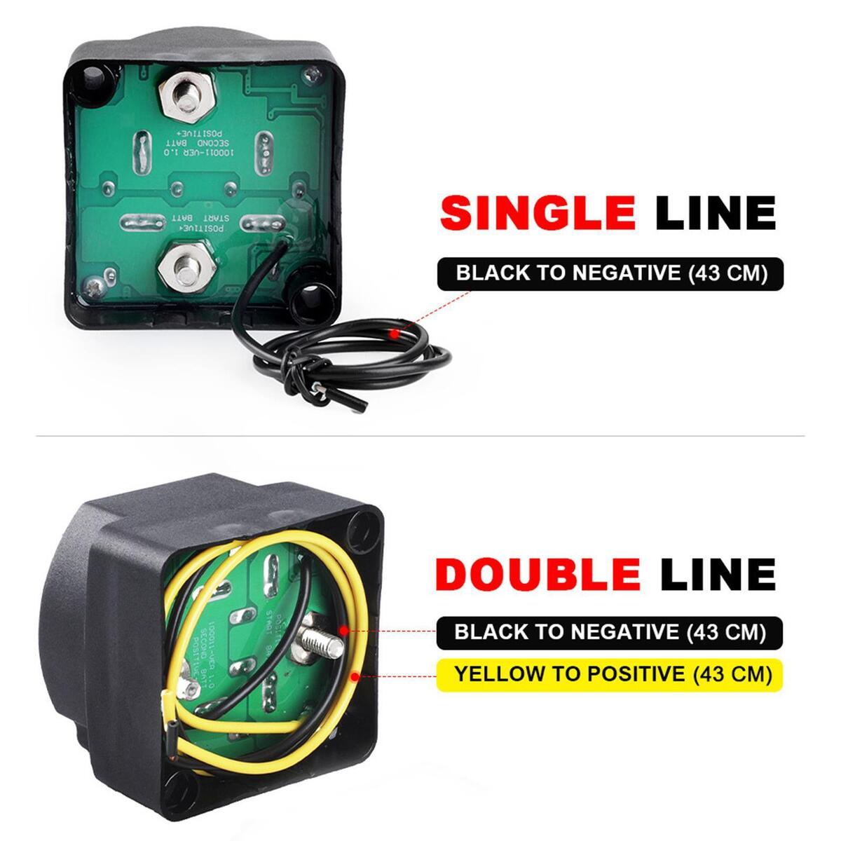 12V Smart Dual Battery Isolator Dual Battery Chargers for ATV UTV Rv'S