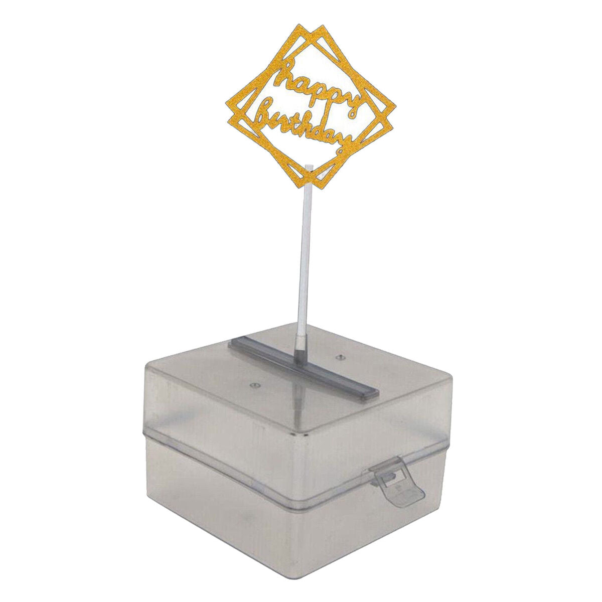 Pulling Money Box Plastic Birthday Cake  for Cake Decoration 11x11x7cm