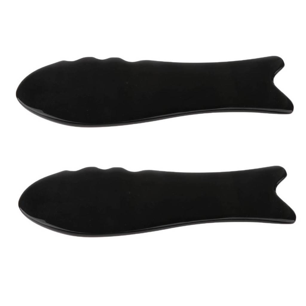 2 Pcs Handheld   Shaped  Scraping cosmetik Board Self Massage Tool