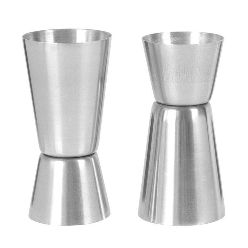 25/50ml Stainless Steel Cocktail Measuring Jigger Double Jigger Measure Shot Cup