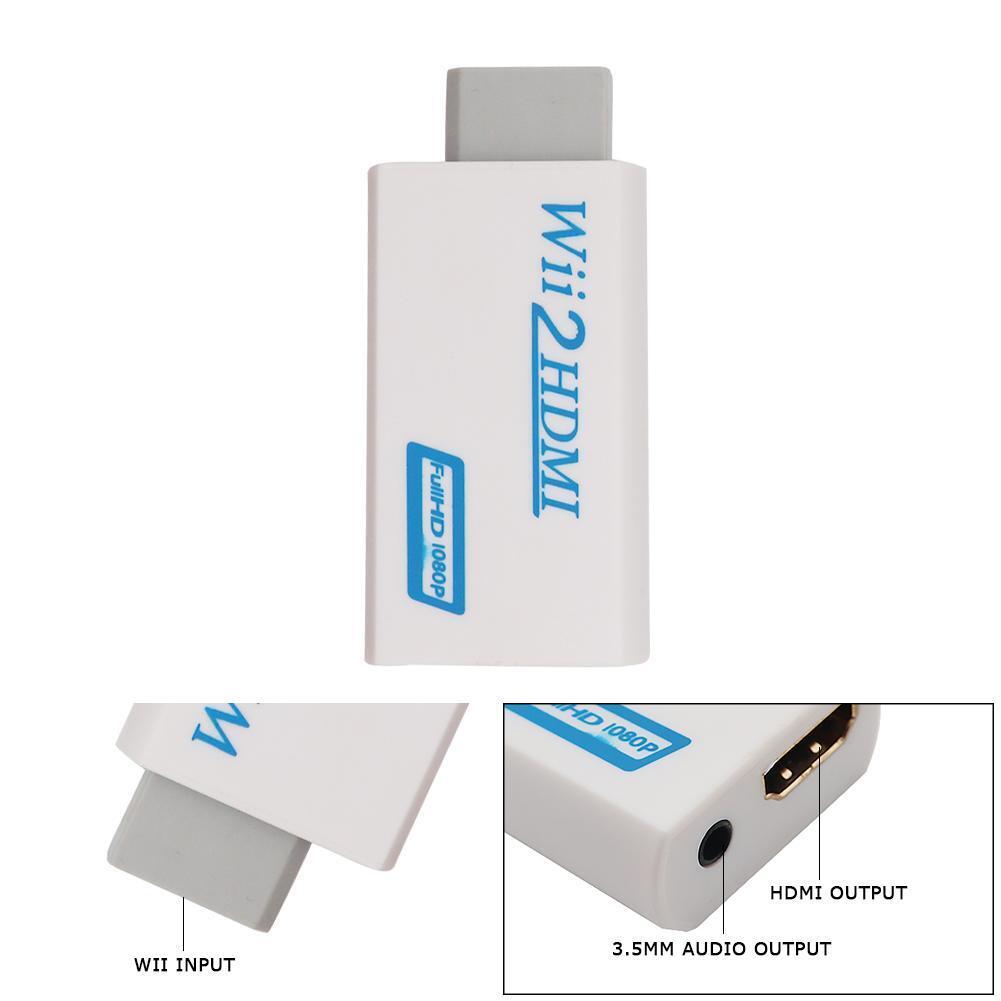 Full HD 1080P Wii to 4K HDMI-compatible Wii2HDMI-compatible Converter for P