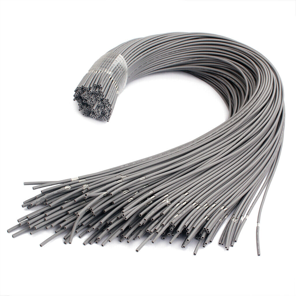 Shielded 1-Conductor Guitar  Wire Hookup Wires Set of 20 - 51cm Gray