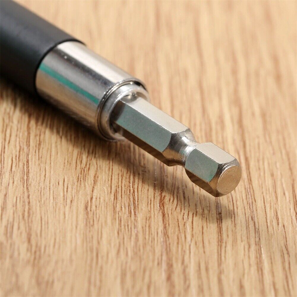 80mm-200mm Extended Shaft Power Screwdriver Holder Drill Bit Adapter Hex Shank