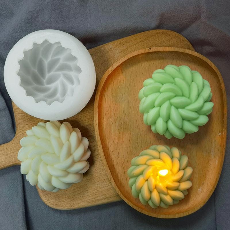 Flower Silicone Mold Scented Candle Soap Plaster Fondant Making Mould
