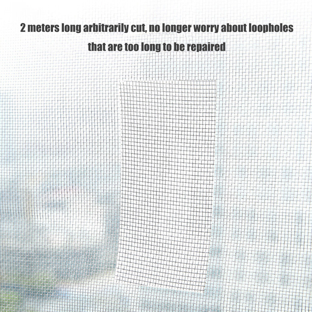 5x200cm Anti-Mosquito Screen Window Patch Self-Adhesive Repair Tape (White)