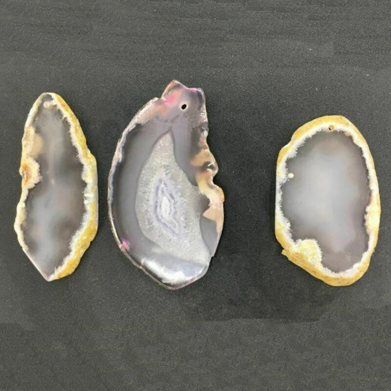 Natural Agate Slices Geode Polished Slab Brazil Crystal Quartz Ornaments Random