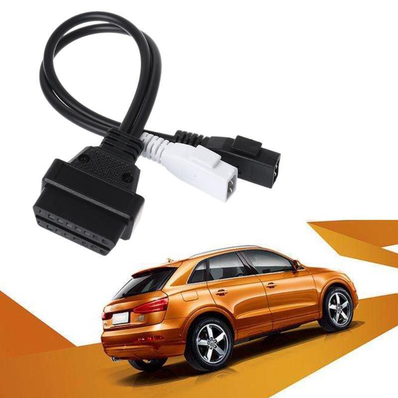 2X2 16 Pin Female OBD2 Diagnostic Connector VAG Adapter Cable Fit for Audi Skoda