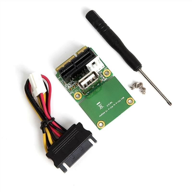 Mini PCI-E to PCI Express Card PCI-E 1X USB 2.0 Half Full Mini PCIE Adapter 4Pin