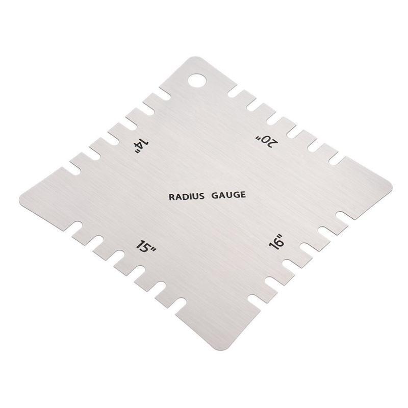 Guitar Fingerboard Fretboard Saddle Nut Radius Gauge Measuring Stainless Tool 4x