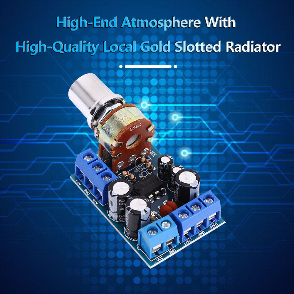 2x1.5W TDA2822M Digital Power Amplifier Board 2-Channel Power Amp Module