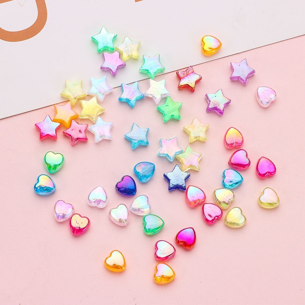 Star Jewelry Making Acrylic Beads Bracelet Accessories Loose Spacer Beads